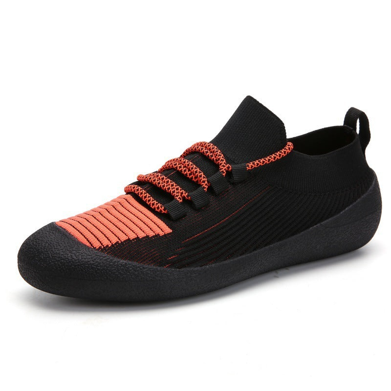 Outdoor Casual women's Round Toe Solid Colour Casual Lace-Up Sneakers