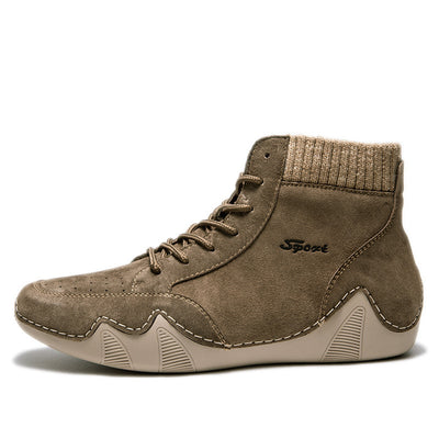 Men's High-top Lace-up British Style Shoes Men