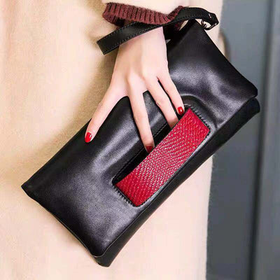 Genuine Leather Clutch Bag