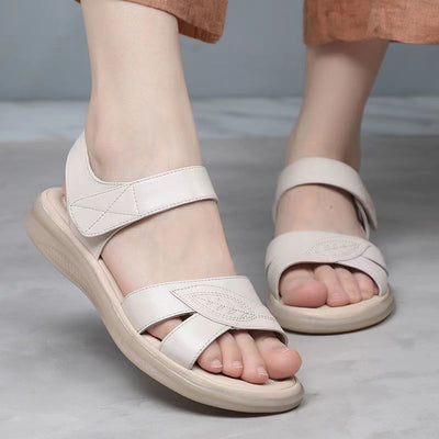 Genuine Leather Sole Anti Slip Flat Sole Sandals